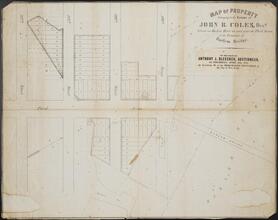 Map of Property Belonging to the Estate of John B. Coles, Decd.