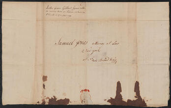 Letter from Gilbert Jones to Samuel Jones, June 15, 1790