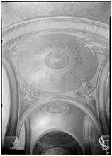 St. Bartholomew's Church. Oblique view of narthex ceiling.