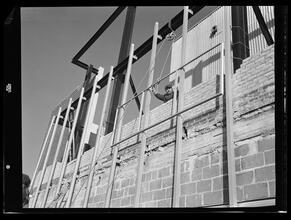 750 3rd Avenue Between 46th and 47th Street. [Construction view], Raising Casement Frame to Next Level