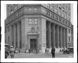 Spring Street and Cleveland Place. Italian Savings Bank, lower stories.