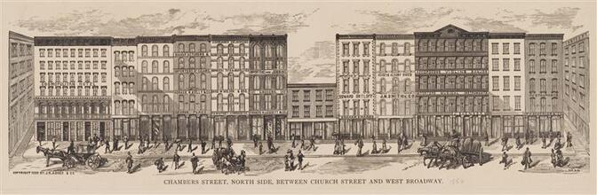 Chambers Street, North Side, Between Church Street and West Broadway