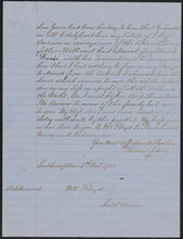 Letter from Thomas Jones to Arabella Jones Floyd, November 4, 1783