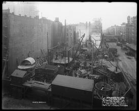 Woolworth Building, Looking West [Construction zone.]