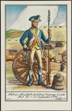 Matross - New York Artillery - Lambs Fort Ti - 15 September 1775.