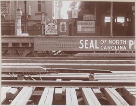 [View from elevated train tracks.]