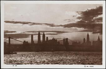 [Silhouette of Lower Manhattan skyline.]