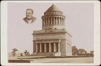 [Grant's Tomb, with insert of a portrait of Grant.]