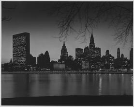 The New York skyline from Welfare Island