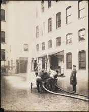 [Fire fighters, training exercise.]