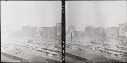 [Excavation of New York City Rail Road Depot.]