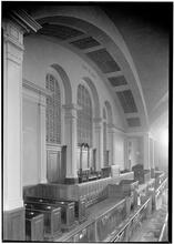 Third Church of Christ, Scientist. Sharp detail of platform.