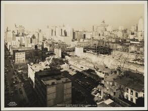 West 48th Street. Rockefeller Center. Construction site