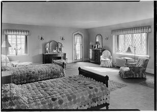 W. E. Ditmars [residence]. Master's bed room.