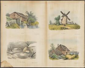 The Pool.  The Windmill.  Winter Morning.  The Fisherman's Cot.