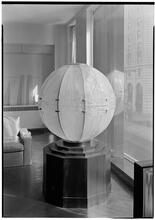 Steuben Glass, Inc. Detail of globe, vertical.