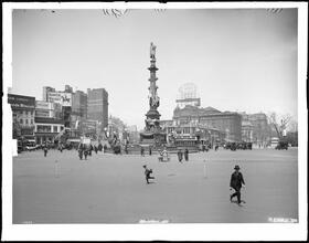 Columbus Circle. [Mayor's Committee to Welcome British & French War Commissions.]