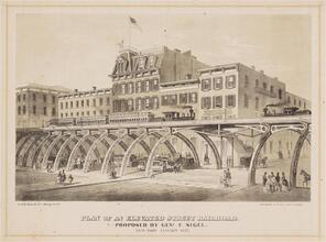 Plan of an Elevated Street Railroad.