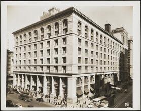 34th Street and Fifth Avenue. B. Altman Store. Viewed from the Empire State Building