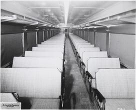 [Interior of a passenger railroad car.]