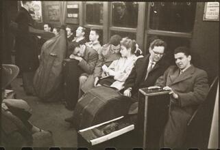 Life and Love on the New York City Subway [Musicians with their instruments on a subway.]