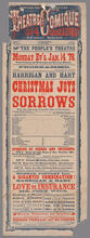 Monday evening, January 14, 1878, Harrigan and Hart will produce Edward Harrigan's original drama in four acts, entitled "Christmas Joys and Sorrows"