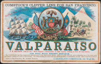 Another New and Superb Clipper, the New and Beautiful Clipper Ship Valparaiso