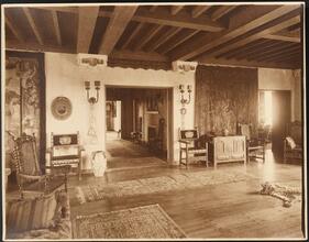 [Interior of residence or clubhouse.]