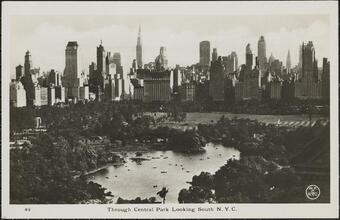 Through Central Park Looking South N. Y. C.