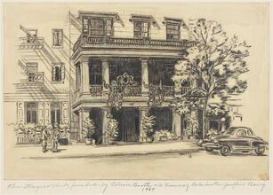 Player's Club, founded by Edwin Booth - 16 Gramercy Park Southern. 1947.