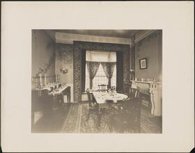 [Residence. Interior, dining room.]