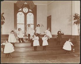 The N.Y. Foundling Hospital -- Hall -- Excercises.