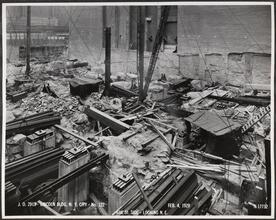 41st St. Side - Looking N.E. [Lincoln Building construction.]