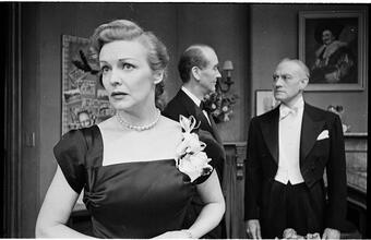 Goodbye My Fancy [Cast on stage. Madeleine Carroll as Agatha Reed.]