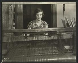 New York Association for the Blind, Interior, Girl Behind Loom.