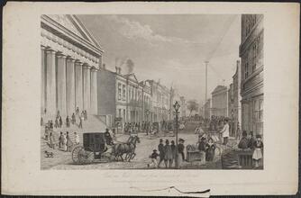 View in Wall Street from Corner of Broad