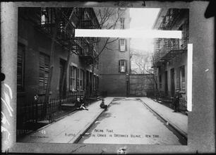 Patchin Place, A Little Walled-in Corner in Greenwich Village, New York.