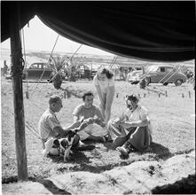 Circus [Group playing cards, one is dressed like a card.]