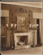 [Interior, mantel.]