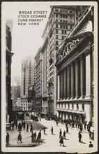 Broad Street, Stock Exchange, Curb Market, New York