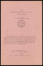 The Emergency Welfare Division of the Citizens Defense Corps
