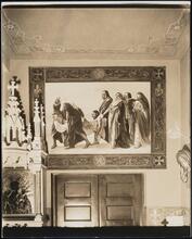 [Church. Interior, detail of painting.]