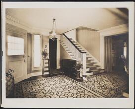 [Residence. Interior, entrance hall.]