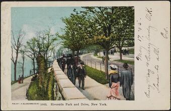 Riverside Park and Drive, New York.