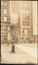 Street Scenes, etc. Showing Displays of Liberty Loan Posters during World War I [Liberty Loan billboard.]