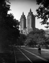 [The Eldorado towers seen from Central Park.]