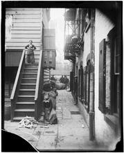 Baxter Street Alley in Mulberry Bend, now destroyed.