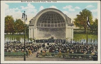 Band Stand, Central Park, New York.