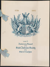 146th Anniversary Banquet of the Saint Andew's Society of the State of New York
