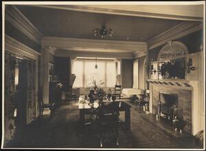 [Residence. Interior, dining room.]